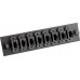 Multilink 045-083-10 2 RMU Fiber Distribution Box 6 Panel Pull Shelf  Black FRM-2RU-6X-TS-S 