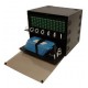 Multilink 10-8584 8.5RU dual slide 12 panel patch and splice tray rack Black