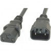 AC2-1 Power Cord 1FT IEC 60320 C13 to C14  250VAC 15A 14/3 Black