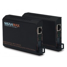 Signamax 065-1176BLFSMM Media Converter, SC Simplex MM 2KM 10/100BaseT/TX to 100BaseFX 