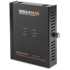 Signamax 065-1610OAM 10/100/1000B T/TX to 1000BSX or FX/BX OAM Media Converter to 2 km.