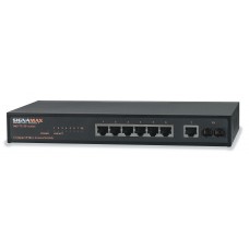 Signamax 065-7111SMXLD Unmanaged Switch w/ 1 100BaseFX Port & 7 10/100BaseT/TX , SC Singlemode, 75 km Span