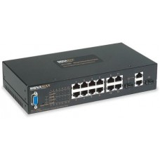 Signamax 065-7714HSFPTB  12-Port 10/100 Hardened Managed Switch + 2 SFP/RJ-45 Gigabit Dual  Media Ports