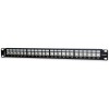Signamax 24458S-C6A 24-Port Category 6A 10G Screened Patch Panel, T568A/B, 3.50"H