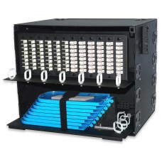 Signamax UFD12-B 72-288 Fiber Enclosure 14.00" for 12 Adapter Plates & 4 Splice Trays, Black