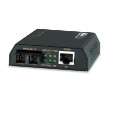 Signamax 065-1120E 10/100BaseT/TX to 100BaseFX Media Converter, SC Singlemode, 15 km Span Extended Temperature Range ( -10°C-- 60°C [14°F -- 140°F]) 