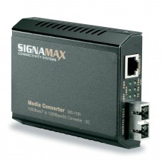 Signamax 065-1195 1000BaseT to 1000BaseSX MediaConverter, SC Multimode Media Converter