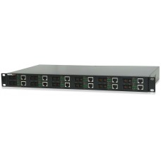 Signamax 065-1200SC97ED 12-Channel 1000BaseT/TX to 1000BaseLX Media Converter, SC Singlemode, 20 km Span